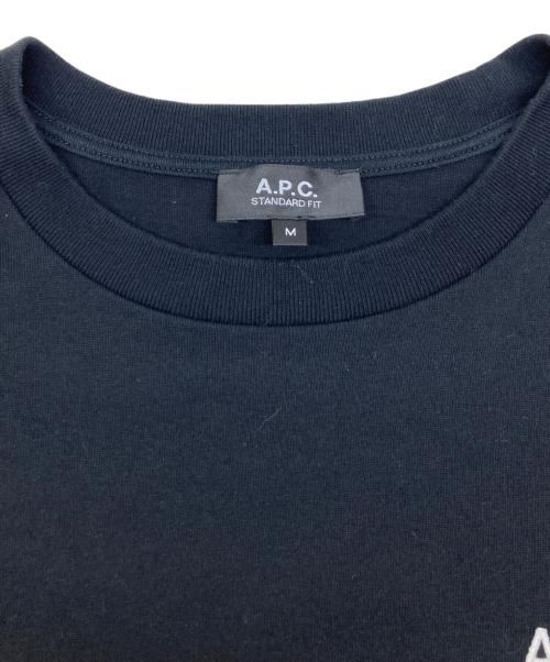 A.P.C.（アーペーセー）A.P.C. (アーペーセー) ロゴカットソー ブラック サイズ:SIZE Mの古着・服飾アイテム