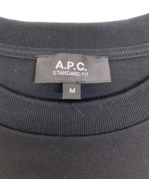 A.P.C.（アーペーセー）A.P.C. (アーペーセー) ロゴカットソー ブラック サイズ:SIZE Mの古着・服飾アイテム