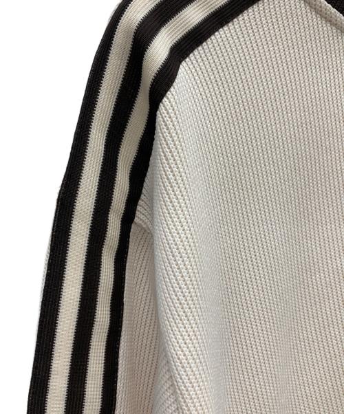 adidas（アディダス）adidas (アディダス) FIRE BIRD KNIT TRACK TOP/FBニットトラックトップ ブラウン×ベージュ サイズ:XLの古着・服飾アイテム