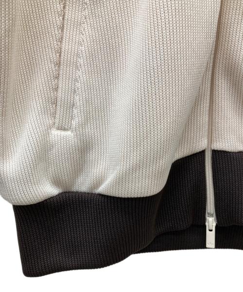 adidas（アディダス）adidas (アディダス) FIRE BIRD KNIT TRACK TOP/FBニットトラックトップ ブラウン×ベージュ サイズ:XLの古着・服飾アイテム