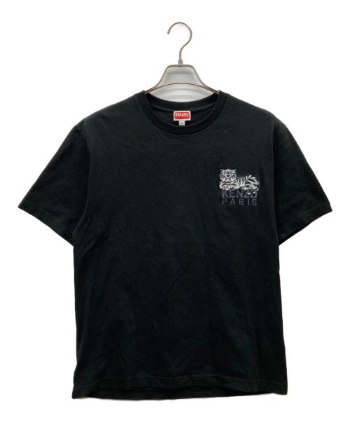 KENZO（ケンゾー）KENZO (ケンゾー) 25SSHappy Tiger' エンブロイダリーコットンTシャツ ブラック サイズ:SIZE Mの古着・服飾アイテム