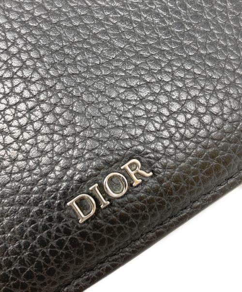 Dior（ディオール）Dior (ディオール) レザーフラグメントケース ブラックの古着・服飾アイテム