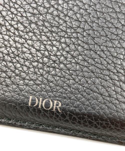Dior（ディオール）Dior (ディオール) レザーフラグメントケース ブラックの古着・服飾アイテム