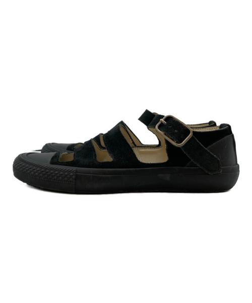 COMME des GARCONS（コムデギャルソン）COMME des GARCONS (コムデギャルソン) ベルトスウェードメリージェーンサンダル ブラック サイズ:24.5の古着・服飾アイテム