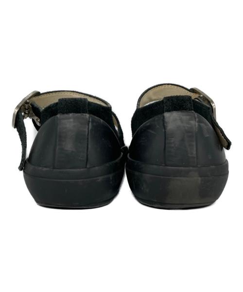 COMME des GARCONS（コムデギャルソン）COMME des GARCONS (コムデギャルソン) ベルトスウェードメリージェーンサンダル ブラック サイズ:24.5の古着・服飾アイテム