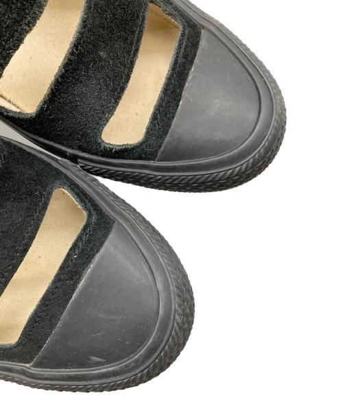 COMME des GARCONS（コムデギャルソン）COMME des GARCONS (コムデギャルソン) ベルトスウェードメリージェーンサンダル ブラック サイズ:24.5の古着・服飾アイテム