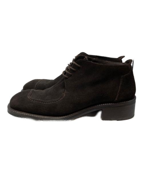 BUTTERI（ブッテロ）BUTTERI (ブッテロ) スエードスクエアブーツ ブラウン サイズ:SIZE 43の古着・服飾アイテム