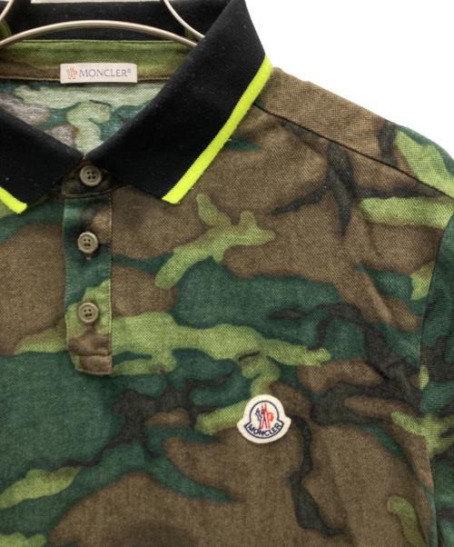 MONCLER（モンクレール）MONCLER (モンクレール) MAGLIA POLO ポロシャツ オリーブ サイズ:Mの古着・服飾アイテム