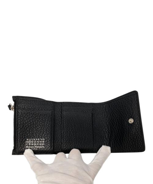 Maison Margiela（メゾンマルジェラ）Maison Margiela (メゾンマルジェラ) 25SS 4ステッチ 三つ折り ウォレット ブラック サイズ:-の古着・服飾アイテム