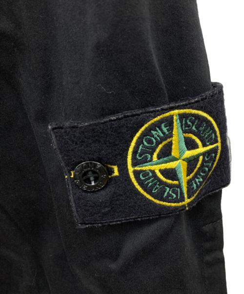 STONE ISLAND（ストーンアイランド）STONE ISLAND (ストーンアイランド) 24AW コットンストレッチ ジップシャツ ブラック サイズ:XLの古着・服飾アイテム