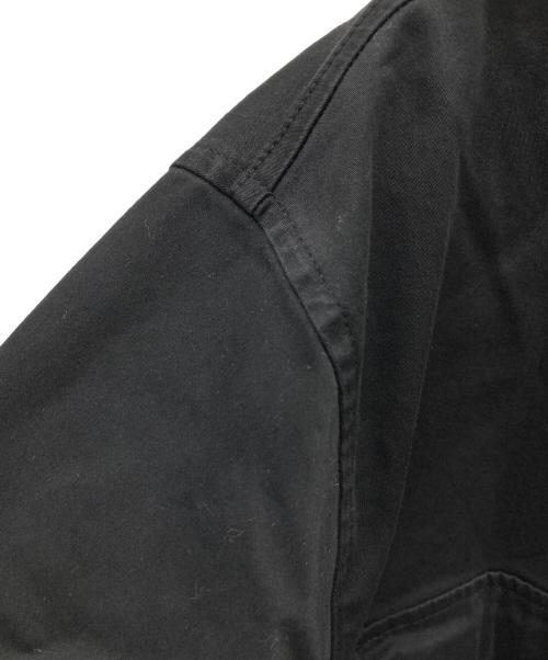 STONE ISLAND（ストーンアイランド）STONE ISLAND (ストーンアイランド) 24AW コットンストレッチ ジップシャツ ブラック サイズ:XLの古着・服飾アイテム