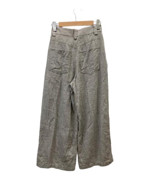 Adam et Rope（アダム エ ロペ）Adam et Rope (アダム エ ロペ) リネンタックパンツ ベージュ サイズ:36の古着・服飾アイテム