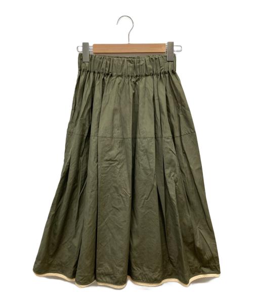 MARNI（マルニ）MARNI (マルニ) フレアスカート オリーブ サイズ:40の古着・服飾アイテム