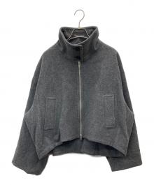 STUDIOUS（ステュディオス）の古着「Stand Collar Wool Blouson」｜グレー