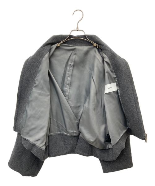 STUDIOUS（ステュディオス）STUDIOUS (ステュディオス) Stand Collar Wool Blouson グレー サイズ:FREEの古着・服飾アイテム