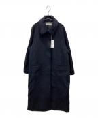 anukeアンヌーク）の古着「Wool Soutiencollar Coat」｜ネイビー