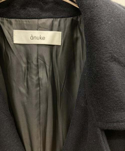 anuke（アンヌーク）ANUKE (アンヌーク) Wool Soutiencollar Coat ネイビー サイズ:36 未使用品の古着・服飾アイテム