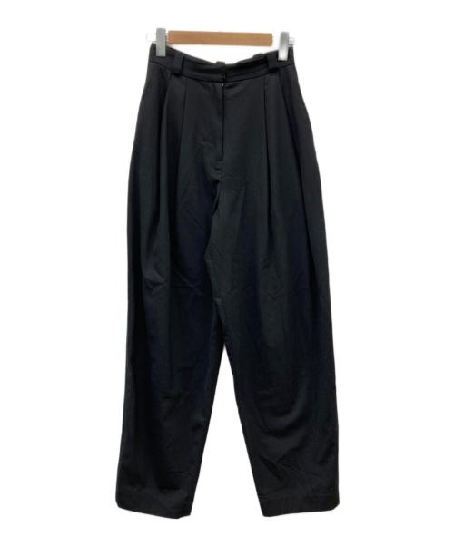 TODAYFUL（トゥデイフル）TODAYFUL (トゥデイフル) Highwaist Tuck Trousers ブラック サイズ:38の古着・服飾アイテム