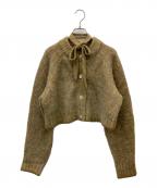 TODAYFULトゥデイフル）の古着「Brashed Knit Cardigan」｜カーキ