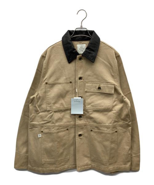 Sea Room lynn（シールームリン）Sea Room lynn (シールームリン) ECO Leather collar カバーオール ベージュ サイズ:FREE 未使用品の古着・服飾アイテム