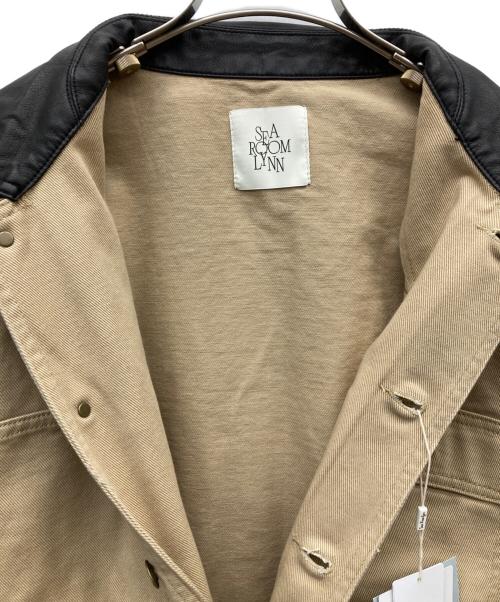Sea Room lynn（シールームリン）Sea Room lynn (シールームリン) ECO Leather collar カバーオール ベージュ サイズ:FREE 未使用品の古着・服飾アイテム