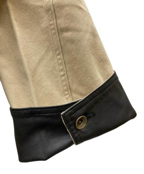 Sea Room lynn（シールームリン）Sea Room lynn (シールームリン) ECO Leather collar カバーオール ベージュ サイズ:FREE 未使用品の古着・服飾アイテム