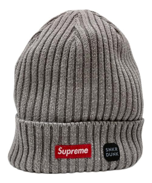 SUPREME（シュプリーム）Supreme (シュプリーム) 25SS Overdyed Beanie Metallic Silver シルバー サイズ:58cm(ONE SIZE)の古着・服飾アイテム