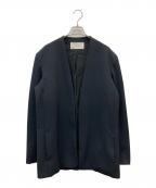 TODAYFULトゥデイフル）の古着「Collarless Twill JK」｜ネイビー