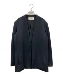 TODAYFUL（トゥデイフル）の古着「Collarless Twill JK」｜ネイビー