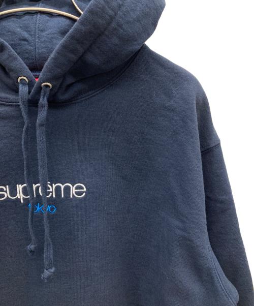 SUPREME（シュプリーム）SUPREME (シュプリーム) 25FW Classic Logo Shop Hooded Sweatshirt ネイビー サイズ:Sの古着・服飾アイテム