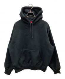 SUPREME（シュプリーム）の古着「25FW Satin Applique Hooded Sweatshirt」｜ブラック