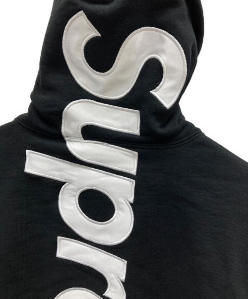 SUPREME（シュプリーム）SUPREME (シュプリーム) 25FW Satin Applique Hooded Sweatshirt ブラック サイズ:Sの古着・服飾アイテム