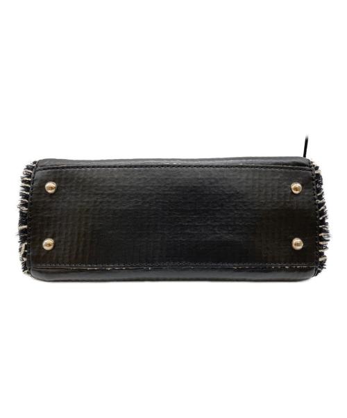 CHANEL（シャネル）CHANEL (シャネル) ココマーク ツイードチェーン レザーハンドバッグ ブラック サイズ:-の古着・服飾アイテム