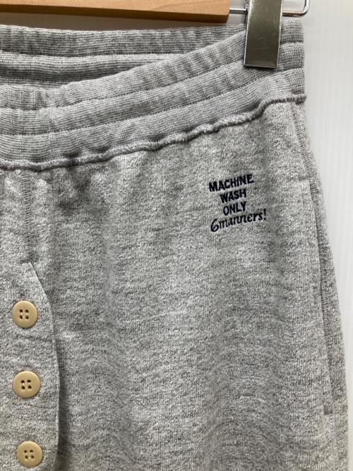 Americana（アメリカーナ）Americana (アメリカーナ) フロントボタンスウェットパンツ グレー サイズ:SIZE Free 未使用品の古着・服飾アイテム