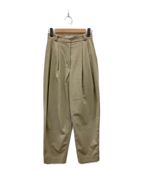 TODAYFUL（トゥデイフル）TODAYFUL (トゥデイフル) Highwaist Tuck Trousers ベージュ サイズ:38の古着・服飾アイテム