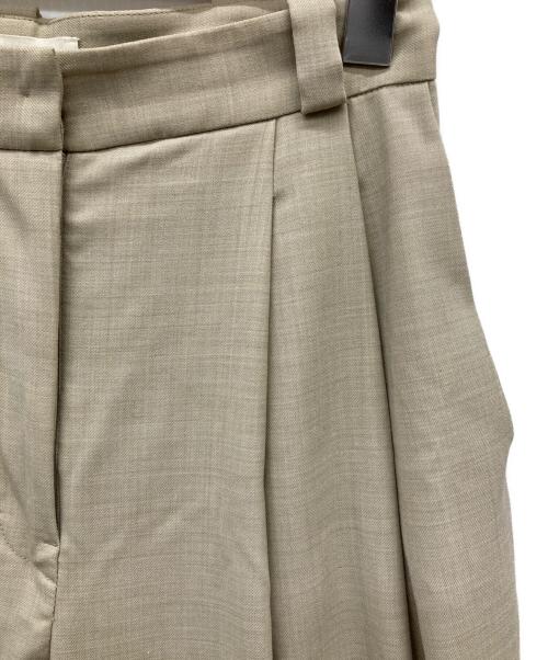 TODAYFUL（トゥデイフル）TODAYFUL (トゥデイフル) Highwaist Tuck Trousers ベージュ サイズ:38の古着・服飾アイテム