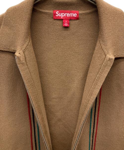 SUPREME（シュプリーム）SUPREME (シュプリーム) 25AW Stripe Zip Up Polo Sweater ブラウン サイズ:Sの古着・服飾アイテム
