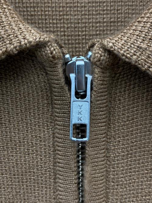 SUPREME（シュプリーム）SUPREME (シュプリーム) 25AW Stripe Zip Up Polo Sweater ブラウン サイズ:Sの古着・服飾アイテム