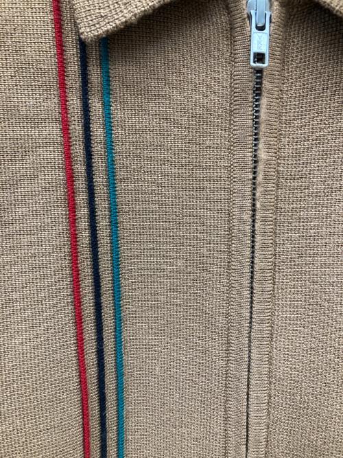 SUPREME（シュプリーム）SUPREME (シュプリーム) 25AW Stripe Zip Up Polo Sweater ブラウン サイズ:Sの古着・服飾アイテム