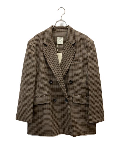 Sea Room lynn（シールームリン）Sea Room lynn (シールームリン) BOYFRIENDタータンチェックテーラードジャケット ブラウン サイズ:M 未使用品の古着・服飾アイテム