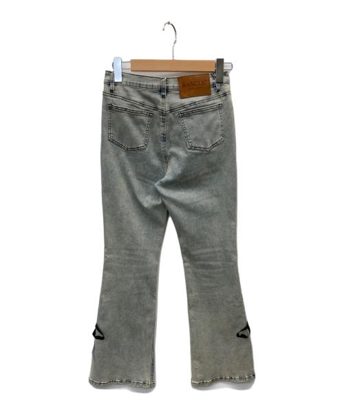 ranclic（ランクリック）ranclic (ランクリック) side slit denim ribbon pants スカイブルー サイズ:Mの古着・服飾アイテム