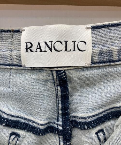 ranclic（ランクリック）ranclic (ランクリック) side slit denim ribbon pants スカイブルー サイズ:Mの古着・服飾アイテム