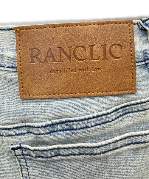 ranclic（ランクリック）ranclic (ランクリック) side slit denim ribbon pants スカイブルー サイズ:Mの古着・服飾アイテム