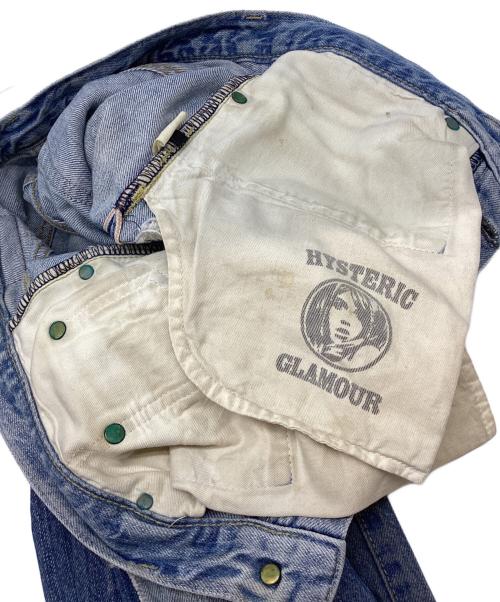 Hysteric Glamour（ヒステリックグラマー）Hysteric Glamour (ヒステリックグラマー) スタッズUPR加工デニムパンツ インディゴ サイズ:W28の古着・服飾アイテム