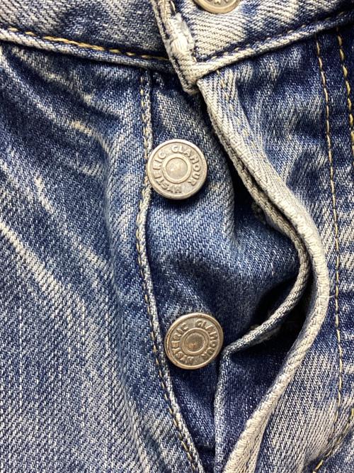 Hysteric Glamour（ヒステリックグラマー）Hysteric Glamour (ヒステリックグラマー) スタッズUPR加工デニムパンツ インディゴ サイズ:W28の古着・服飾アイテム