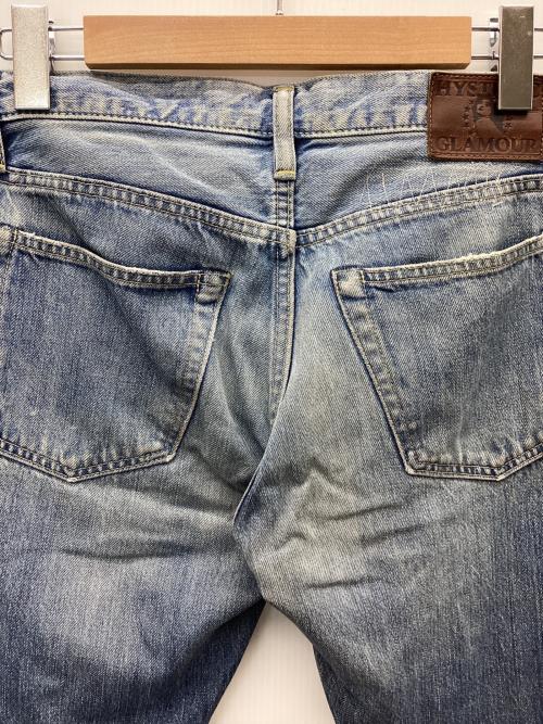 Hysteric Glamour（ヒステリックグラマー）Hysteric Glamour (ヒステリックグラマー) スタッズUPR加工デニムパンツ インディゴ サイズ:W28の古着・服飾アイテム