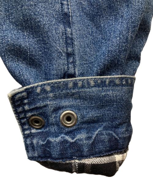 HARLEY-DAVIDSON（ハーレーダビッドソン）HARLEY-DAVIDSON (ハーレーダビッドソン) 刺繍ロゴデニムジャケット インディゴ サイズ:Lの古着・服飾アイテム