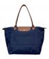 LONGCHAMP（ロンシャン）の古着「ルプリアージュトートバッグ」｜ネイビー