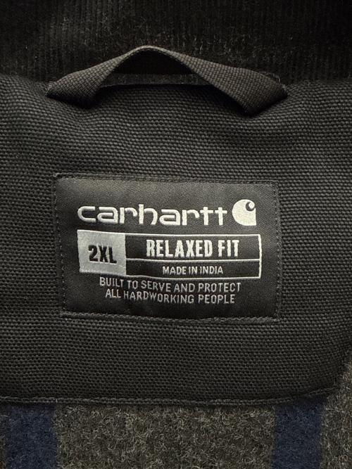 CarHartt（カーハート）CarHartt (カーハート) BLANKET-LINED DETROIT JACKET ブラック サイズ:2XLの古着・服飾アイテム