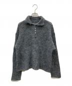 Plageプラージュ）の古着「ALPACA MIX BUTTON ニット」｜グレー